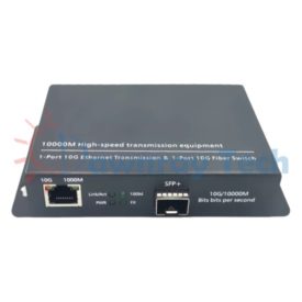 10G 乙太網光電轉換器 1/10GBASE-T RJ45 to 10GBAE-R SFP+ 10Gigabit Ethernet Media Converter